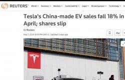Tesla backsliding in April too