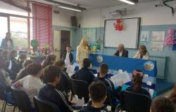 Capaci’s tale, “Rocco and the Kingdom of Octopuses” presented in two schools in the Neapolitan towns –