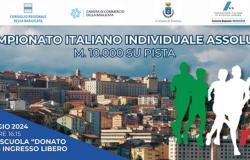 Potenza, tomorrow 12 May at the “Donato Sabia” school camp the Italian 10,000 meters championships