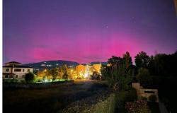 The Aurora Borealis also illuminated the skies of Umbria on the evening of Friday 10 May