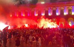 Bologna, it’s a celebration for the arithmetic qualification for the Champions League…