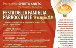 Barletta NEWS24 | “Parish family celebration” at the Spirito Santo in Barletta, the programme