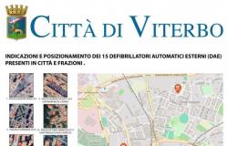 Viterbo is cardioprotected, 13 new defibrillators have been positioned in the city and in the surrounding areas