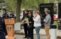 Memorial ceremony honors fallen Syracuse Police Officer Michael Jensen