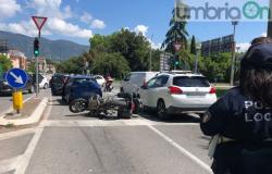 Terni: two accidents in the space of a few minutes between the cemetery and Viale Prati