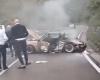 Classic Porsche destroyed by flames