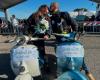 Wedding on a Vespa, Giulia and Gianluca at the maxi gathering in Pontedera before the fateful wedding Il Tirreno