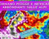 [Meteo medio termine] The Atlantic currents return with rain and snowfall in the Alps
