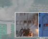 Flames and smoke, big fire at the Trento hospital (VIDEO and PHOTO): the second floor involved, several firefighters in action