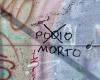 “Podio dead”, written with a death threat to the centre-right candidate Nicola Podio