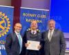 The Rotary Club of Ravenna awards the PHF to Superintendent Antonio De Rosa