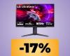 The LG 27GR75Q UltraGear gaming monitor in 1440p and 165 Hz at a discount on Amazon