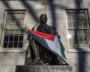 Palestinian flags instead of American ones, the crazy protest at Harvard
