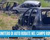 Blitz by State and Municipal Police at the Roma camp in Giugliano, dozens of cars seized
