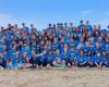 The charge of one hundred and fifty of Canegrate Volleyball at the 23rd Kiklos Young Volley on the Beach