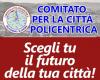 Polycentric City Committee: collection of signatures on Saturday and Sunday in Cosenza and poster on “i due Occhiuto”