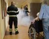 Fire simulation in a retirement home, first day of “Ageless Citizenship”