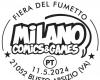 Two philatelic postmarks for Milano Comics&Games