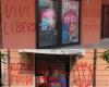 Carpi: No vax written on the electoral offices of the candidates Righi and Arletti, only Medici is saved. PHOTO&VIDEO