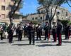 the Fanfare of the X Campania Carabinieri Regiment performs in San Giorgio a Cremano
