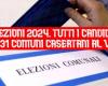 SPECIAL ELECTIONS 2024. The candidates in the 31 municipalities of Caserta to vote