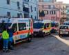 He beats up a doctor at the Castellammare hospital, then barricades himself in a room