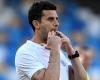 Thiago Motta celebrates and dances on the rubble of Napoli which resembles the last Nadal