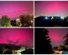 The sky turns pink, the spectacular images of the Aurora in Friuli