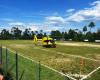 Accident in Mercatale: boy falls from motorbike, Pegasus lands on the football pitch before the match