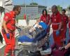 Red Cross emergency simulation from the Velletri emergency room to the Castelli hospital