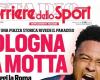 The front page of the Corriere dello Sport: “Bologna la Motta”