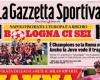 The front page of La Gazzetta dello Sport: “Oh, what a goal. Milan, Sesko is getting closer”