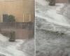 Roads like rivers for the water bomb in Potenza Picena (Macerata). Fear and damage