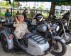 the gift for the 102nd birthday? A sidecar ride