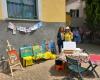 In Valmadonna the Books and Art in the Valley initiative: a colorful mural