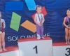 Alexandra Tirelli from Mugnano del Cardinale, three years old, wins gold at the national free gymnastics championship for her category –