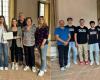 Piacenza Basket Club and Aurora Avesani received by mayor Tarasconi and councilor Dadati