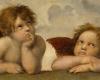 Raphael’s Sistine Madonna with the two iconic bored little angels – Michelangelo Buonarroti is back