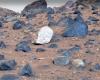 Mysterious white rock photographed on Mars