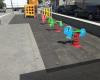 Messina. New games for children and benches, work begins